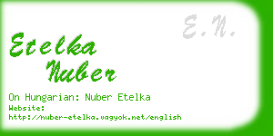 etelka nuber business card